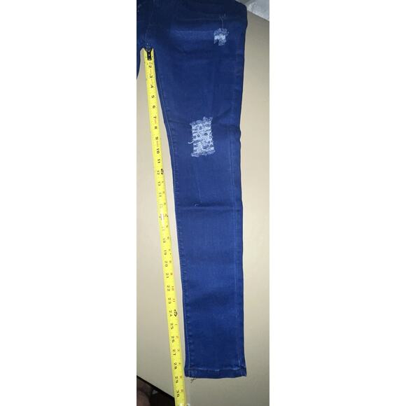 Frisduo Denim Blue Jeans Distressed Women’s Size 34 - Picture 11 of 12